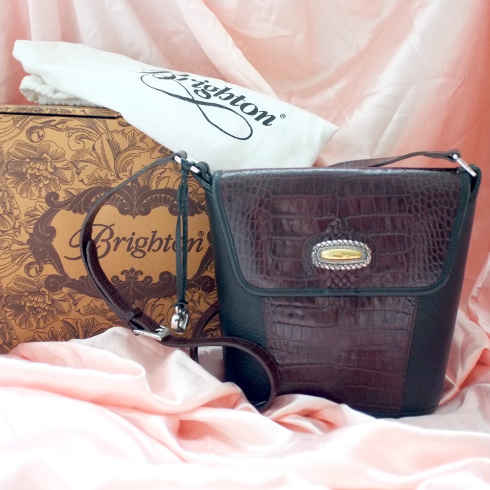 Vintage Brighton Leather Magdaleine Handbag with Dustbag and Box